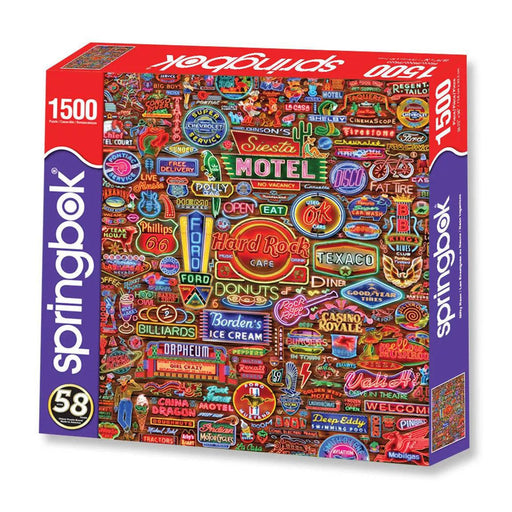 Nifty Neon 1500 Piece Jigsaw Puzzle Springbok - for just $24.99! 