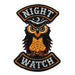 Night Watch Owl Halloween Biker Patch: Iron-on - for just $9! 