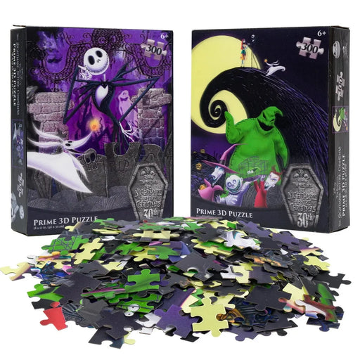 Nightmare Before Christmas Set of 2 300 Piece Lenticular Jigsaw Puzzles Prime 3D - for just $19.99! 
