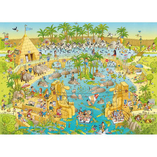 Nile Habitat Funky Zoo 1000 Piece Jigsaw Puzzle Heye - for just $29.99! 