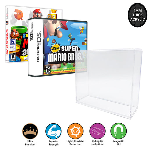 Acrylic Hard Case for Nintendo DS, 3DS Video Game Box (4mm thick, UV & Slide Bottom) - for just $24.99! 