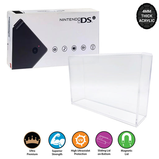 Acrylic Hard Case for NINTENDO DSi Video Game Console Box (4mm thick, UV & Slide Bottom) - for just $30.99! 
