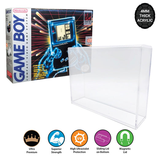 Acrylic Hard Case for GAME BOY Video Game Console Box (4mm thick, UV & Slide Bottom) - for just $34.99! 