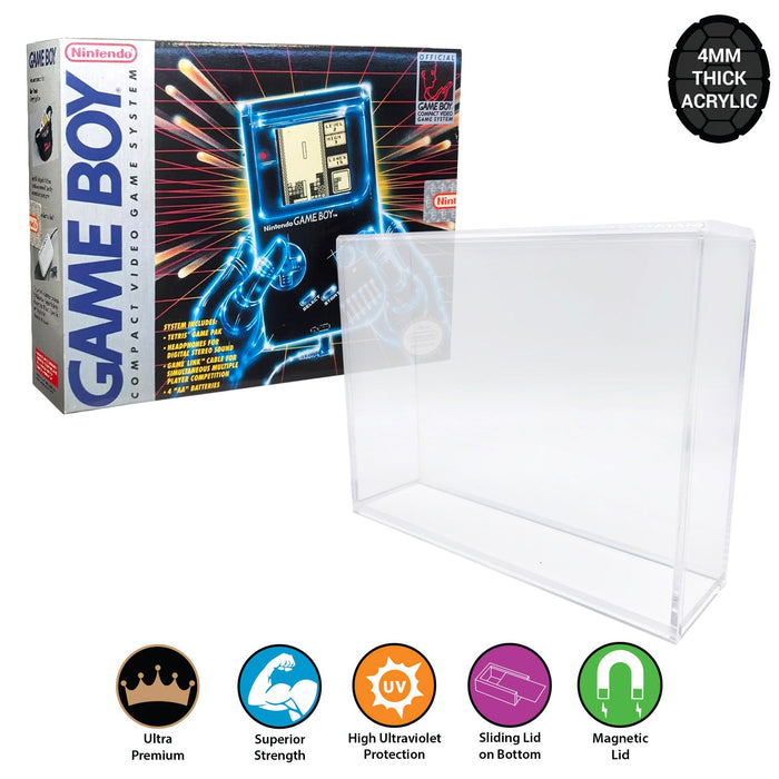 Acrylic Hard Case for GAME BOY Video Game Console Box (4mm thick, UV & Slide Bottom) - for just $34.99! 