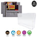 Acrylic Hard Case for SNES Video Game Cartridge (4mm thick, UV & Slide Bottom) - for just $19.99! 