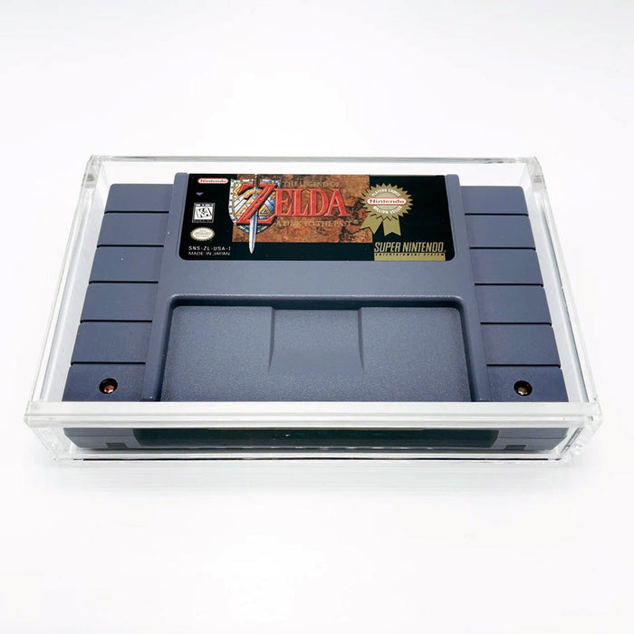 Acrylic Hard Case for SNES Video Game Cartridge (4mm thick, UV & Slide Bottom) - for just $19.99! 