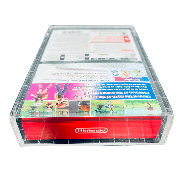 Acrylic Hard Case for NINTENDO SWITCH POKEMON DOUBLE PACK Video Game Box (4mm thick, UV & Slide Bottom) - for just $24.99! 