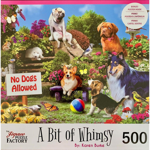 No Dogs Allowed A Bit of Whimsy 500 Piece Jigsaw Puzzle Leap Year - for just $14.99! 