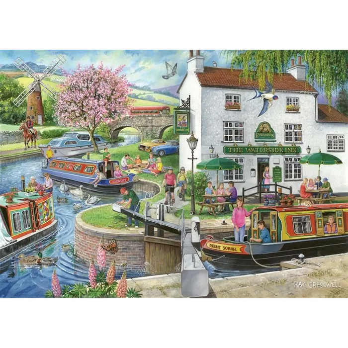 No. 6 By the Canal 1000 Piece Find the Difference Jigsaw Puzzle HOP - for just $24.99! 