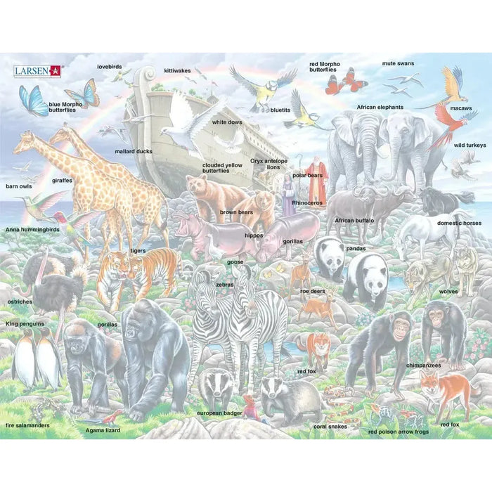 Noah's Ark Animals 53 Piece Tray Jigsaw Puzzle Larsen - for just $11.99! 