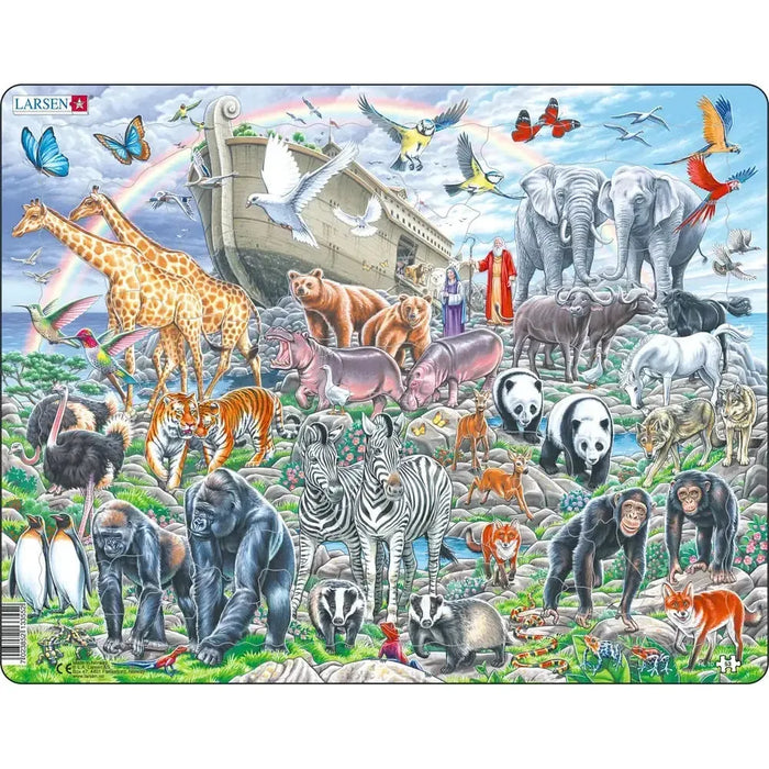 Noah's Ark Animals 53 Piece Tray Jigsaw Puzzle Larsen - for just $11.99! 