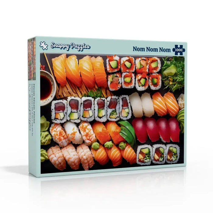 Nom Nom Nom Sushi 1000 Piece Jigsaw Puzzle Snappy - for just $34.99! 