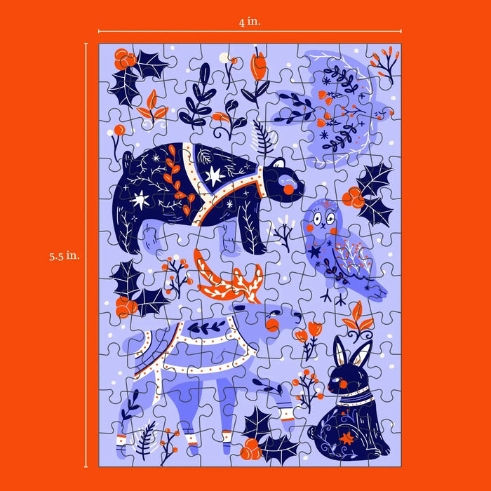 Nordic Animals 99 Piece Mini Jigsaw Puzzle Puzzledly - for just $9.99! 
