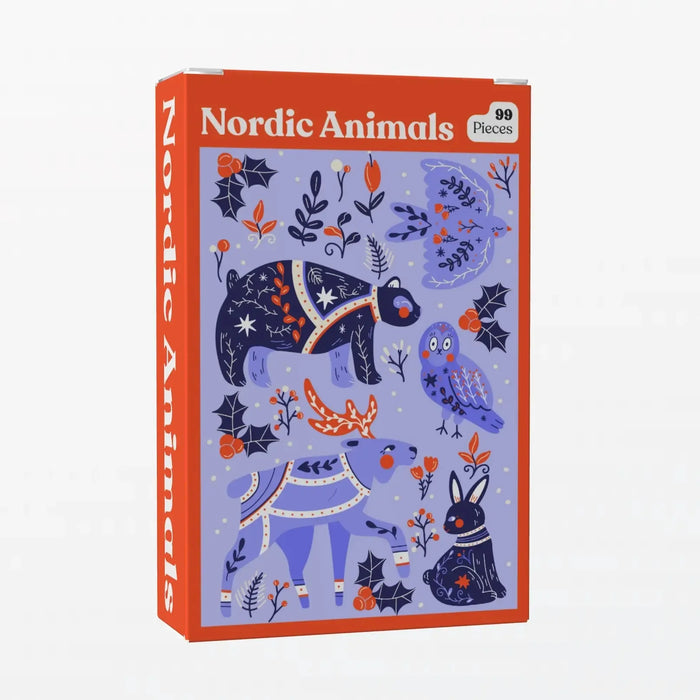Nordic Animals 99 Piece Mini Jigsaw Puzzle Puzzledly - for just $9.99! 