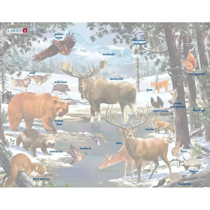 Nordic Forest Animals 54 Piece Tray Jigsaw Puzzle Larsen - for just $11.99! 