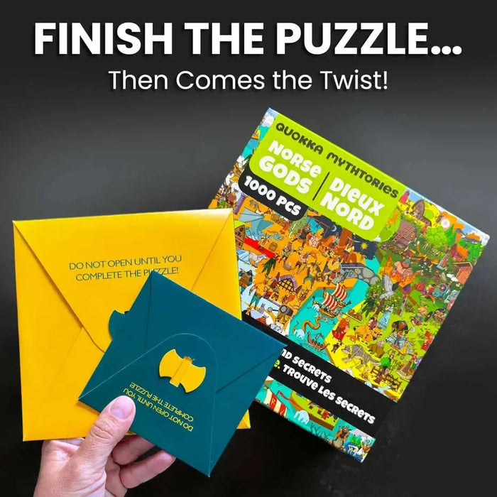 Norse Gods "Seek & See" 1000 Piece Jigsaw Puzzle Quokka - for just $24.99! 