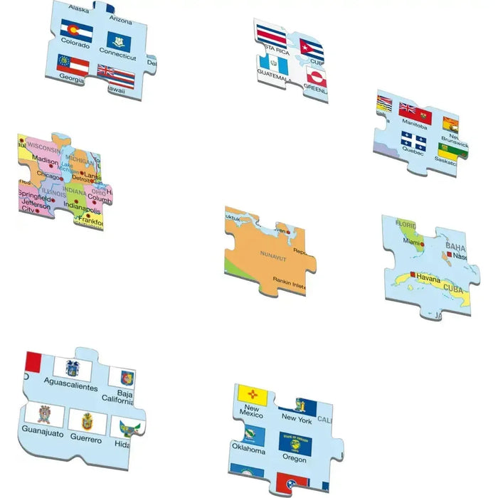 North America Map 70 Piece Tray Jigsaw Puzzle Larsen - for just $11.99! 