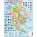 North America Map 70 Piece Tray Jigsaw Puzzle Larsen - for just $11.99! 