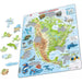North America Topographic Map 66 Piece Tray Jigsaw Puzzle Larsen - for just $11.99! 
