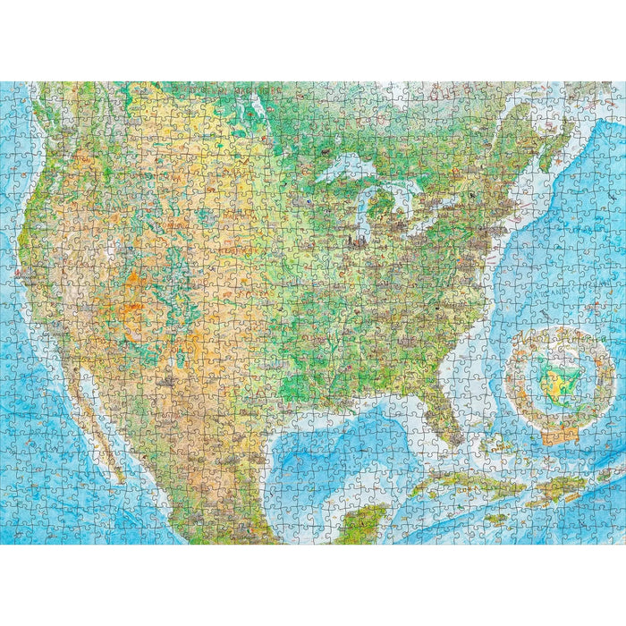 North America: Tundra To Tropics 1000 Piece Jigsaw Puzzle Pomegranate - for just $24.99! 