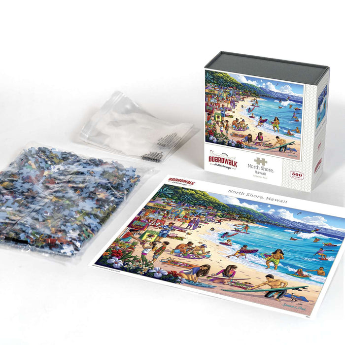 North Shore, Hawaii 500 Piece Jigsaw Puzzle Boardwalk - for just $21.99! 