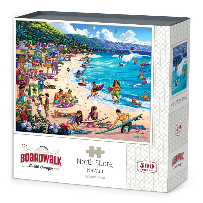 North Shore, Hawaii 500 Piece Jigsaw Puzzle Boardwalk - for just $21.99! 