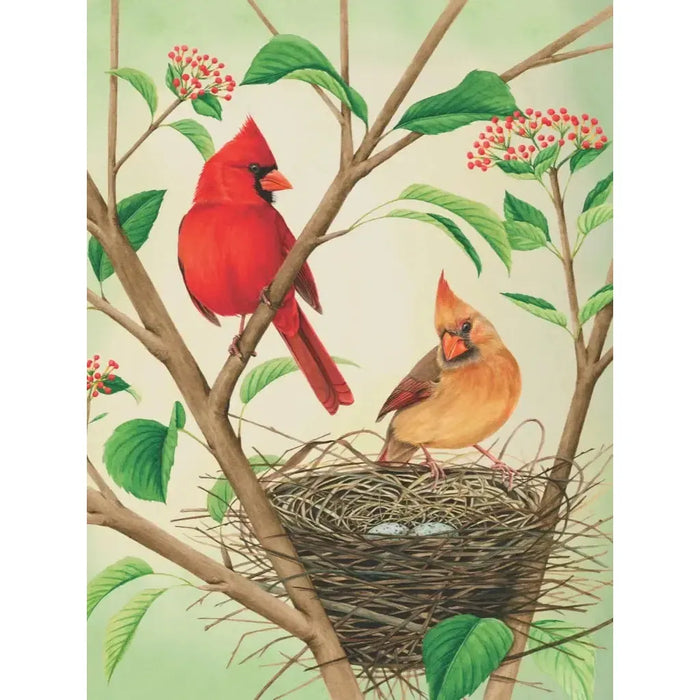 Northern Cardinals Cornell Lab 500 Piece Jigsaw Puzzle NYPC - for just $26.99! 