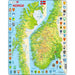 Norway Map 61 Piece Tray Jigsaw Puzzle Larsen - for just $11.99! 