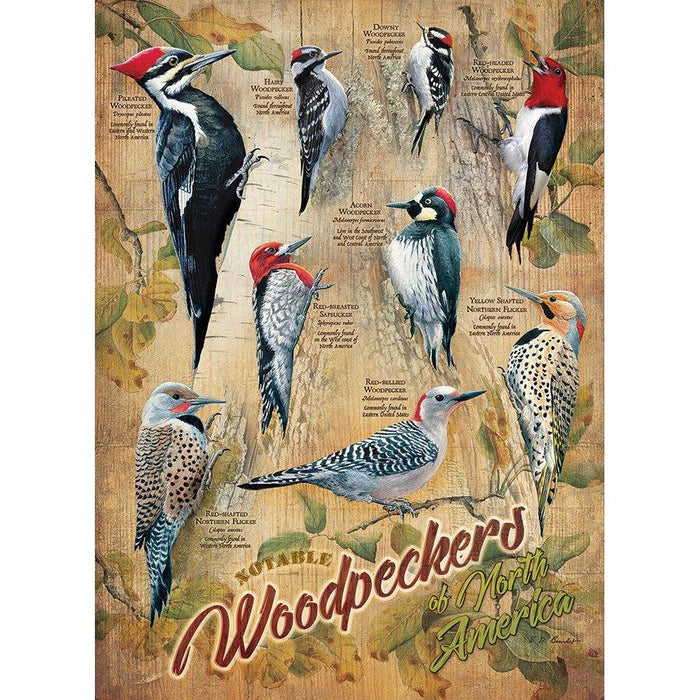 Notable Woodpeckers 500 Piece Jigsaw Puzzle Cobble Hill - for just $17.99! 