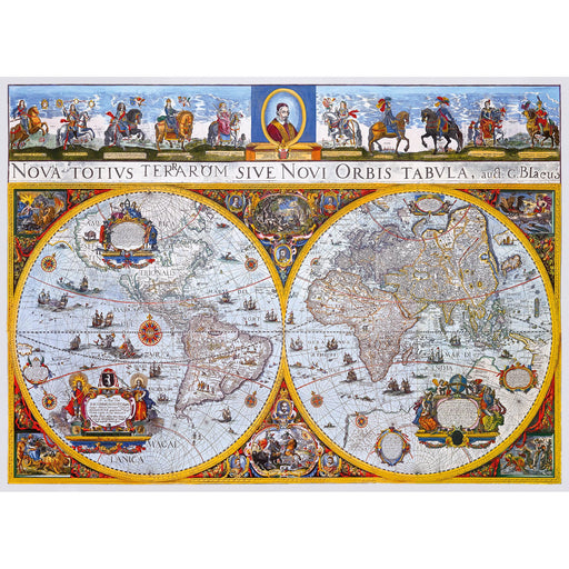 Nova Terrarum Antique Map 750 Piece Wood Jigsaw Puzzle Wooden City - for just $49.99! 