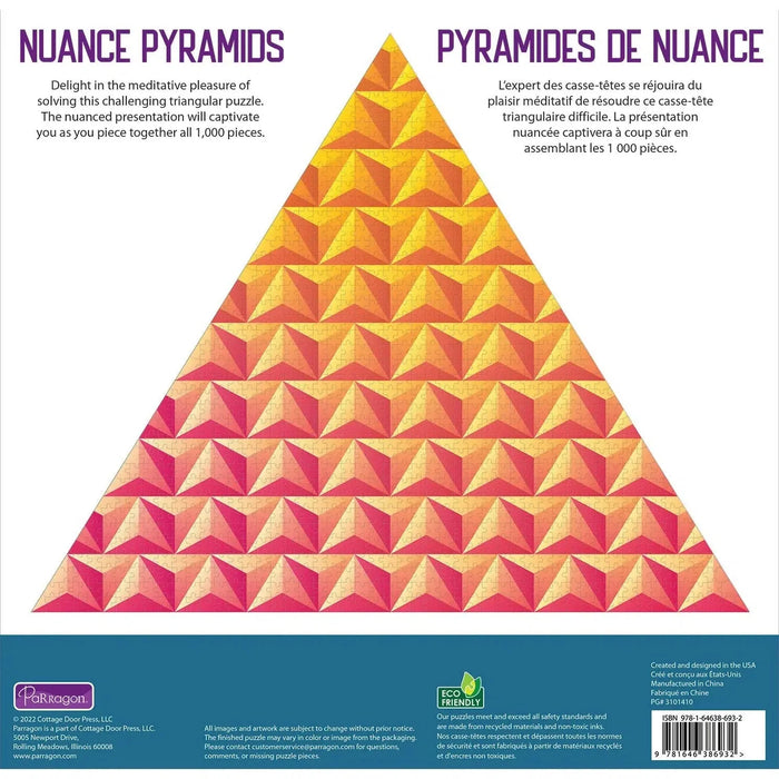 Nuance Pyramids 500 Piece Triangular Jigsaw Puzzle Parragon - for just $19.99! 