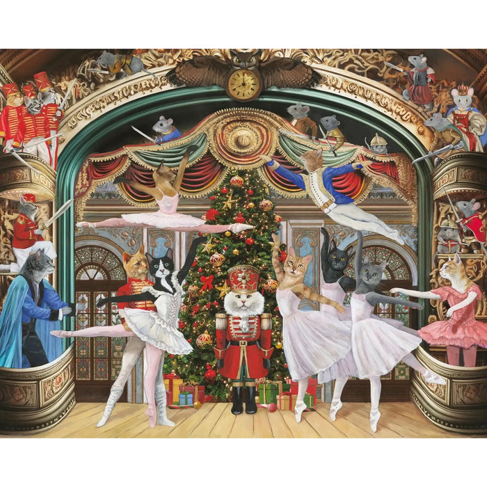 Nutcracker Kitties by Carol Lew 1000 Piece Jigsaw Puzzle Pomegranate - for just $25.99! 