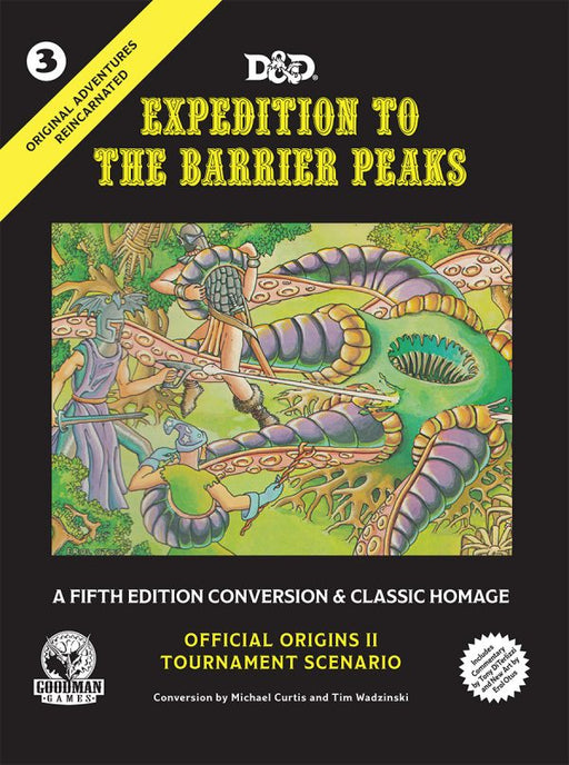GMG Original Adventures Reincarnated #3: Expedition to the Barrier Peaks (5E Adventure, Hardback) - for just $49.99! 