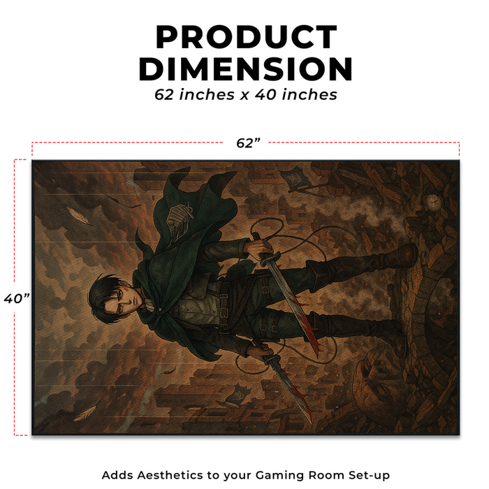 Attack On Titan Inspired Decor Rug- 62x40 inches - for just $44.99! 