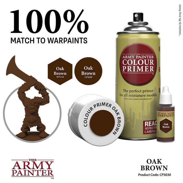 Army Painter Colour Primer: Oak Brown - for just $17.99! 