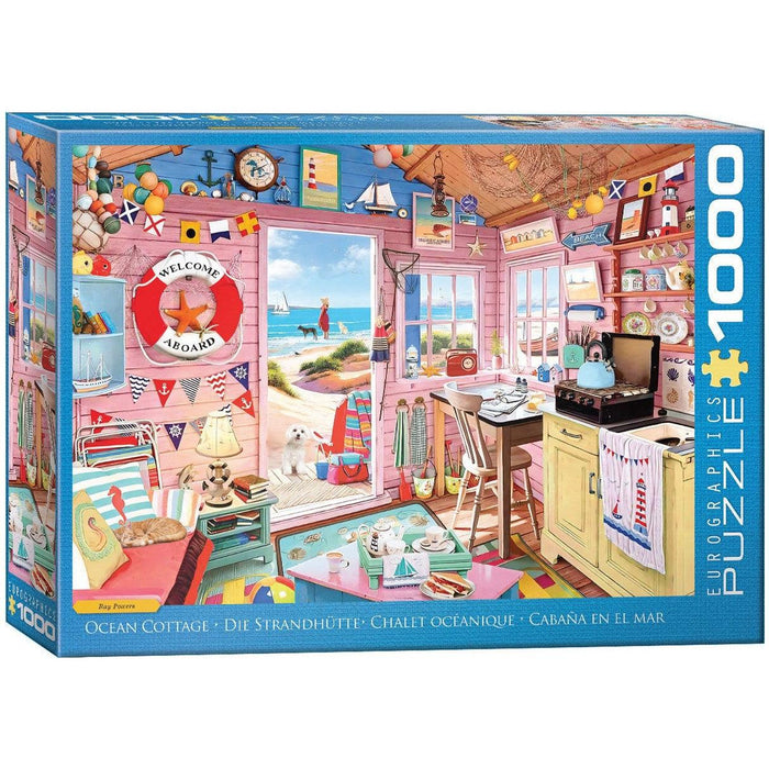 Ocean Cottage 1000 Piece Jigsaw Puzzle Eurographics - for just $19.99! 