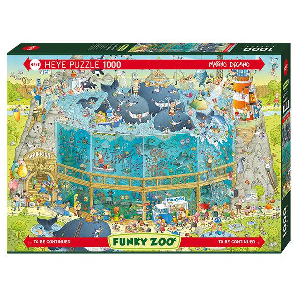 Ocean Habitat Funky Zoo 1000 Piece Jigsaw Puzzle Heye - for just $29.99! 