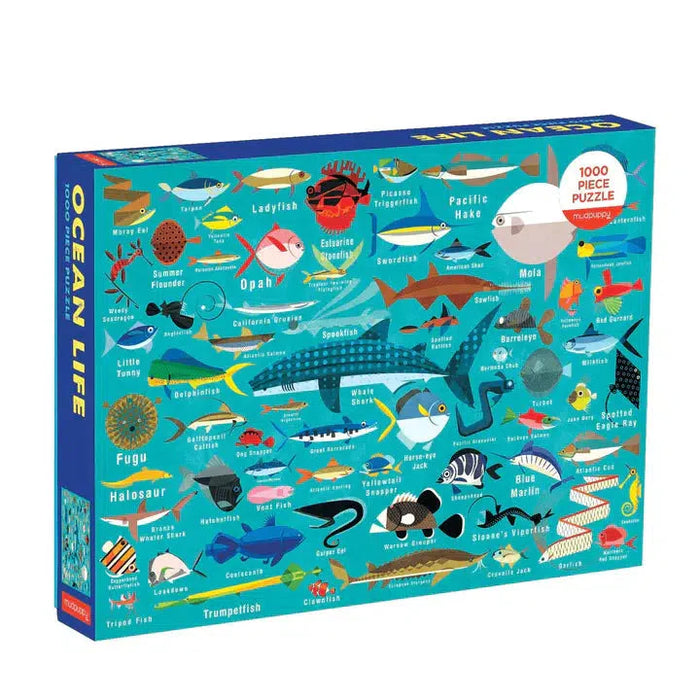 Ocean Life 1000 Piece Jigsaw Puzzle Mudpuppy - for just $17.99! 