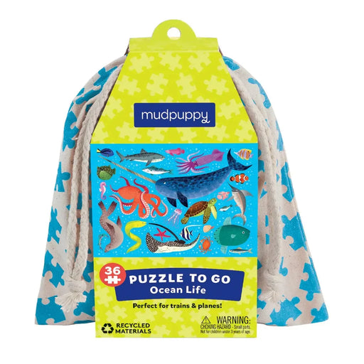 Ocean Life 36 Piece Mini Jigsaw Puzzle Mudpuppy - for just $9.99! 