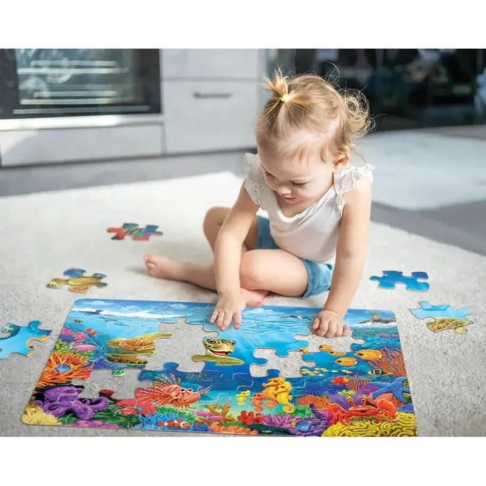 Ocean Reef 35 Piece Floor Jigsaw Puzzle Cobble Hill - for just $19.99! 