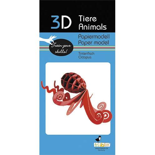 Octopus 3D Cardboard Model Kit Fridolin - for just $7.99! 