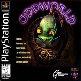 Front cover view of Oddworld Abe's Oddysee - PlayStation