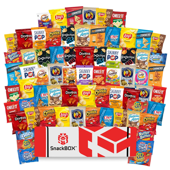 OFFICE CHIPS & COOKIES CATERING VARIETY CARE PACKAGE (70 Snacks) - for just $79.99! 