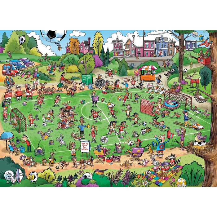 Offside Antics 1000 Piece Jigsaw Puzzle Cobble Hill - for just $19.99! 