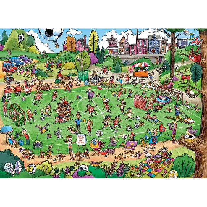 Offside Antics 350 Piece Family Jigsaw Puzzle Cobble Hill - for just $17.99! 