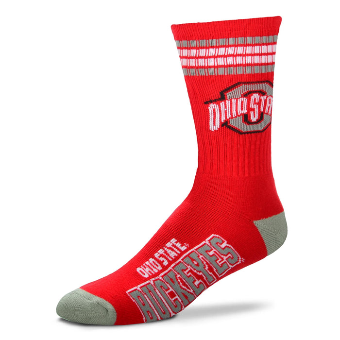 Ohio State Buckeyes Men's 4 Stripe Deuce Socks - for just $17.99! 