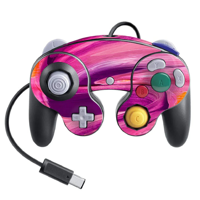 Nintendo Game Cube Controller Super Smash Bros Oil Paint Series Skins - for just $14! 