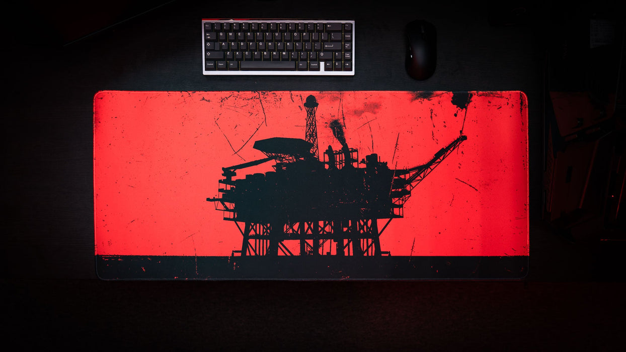 "Oil Rig" II — Rust Deskmat - for just $49.95! 