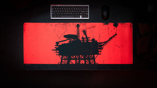 "Oil Rig" II — Rust Deskmat - for just $49.95! 