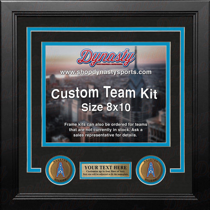 Houston Oilers Throwback Custom NFL Football 8x10 Picture Frame Kit (Multiple Colors) - for just $36.99! 